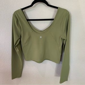 Lululemon Align Crop Long Sleeve Top